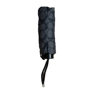 Coach UV Protection Umbrella with Gray and Black Signature Logo